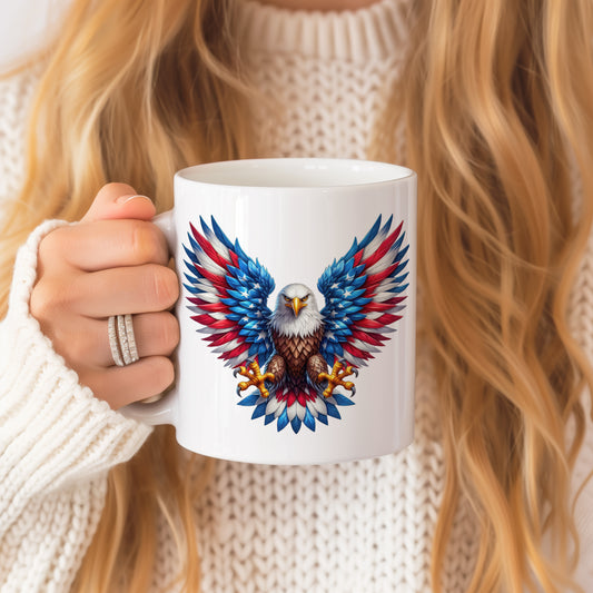 Patriotic Eagle Coffee Mug