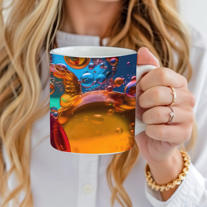 Colorful Bubbles Ceramic Mug
