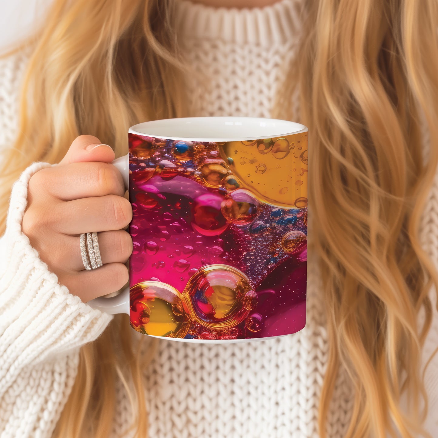 Colorful Bubbles Ceramic Mug