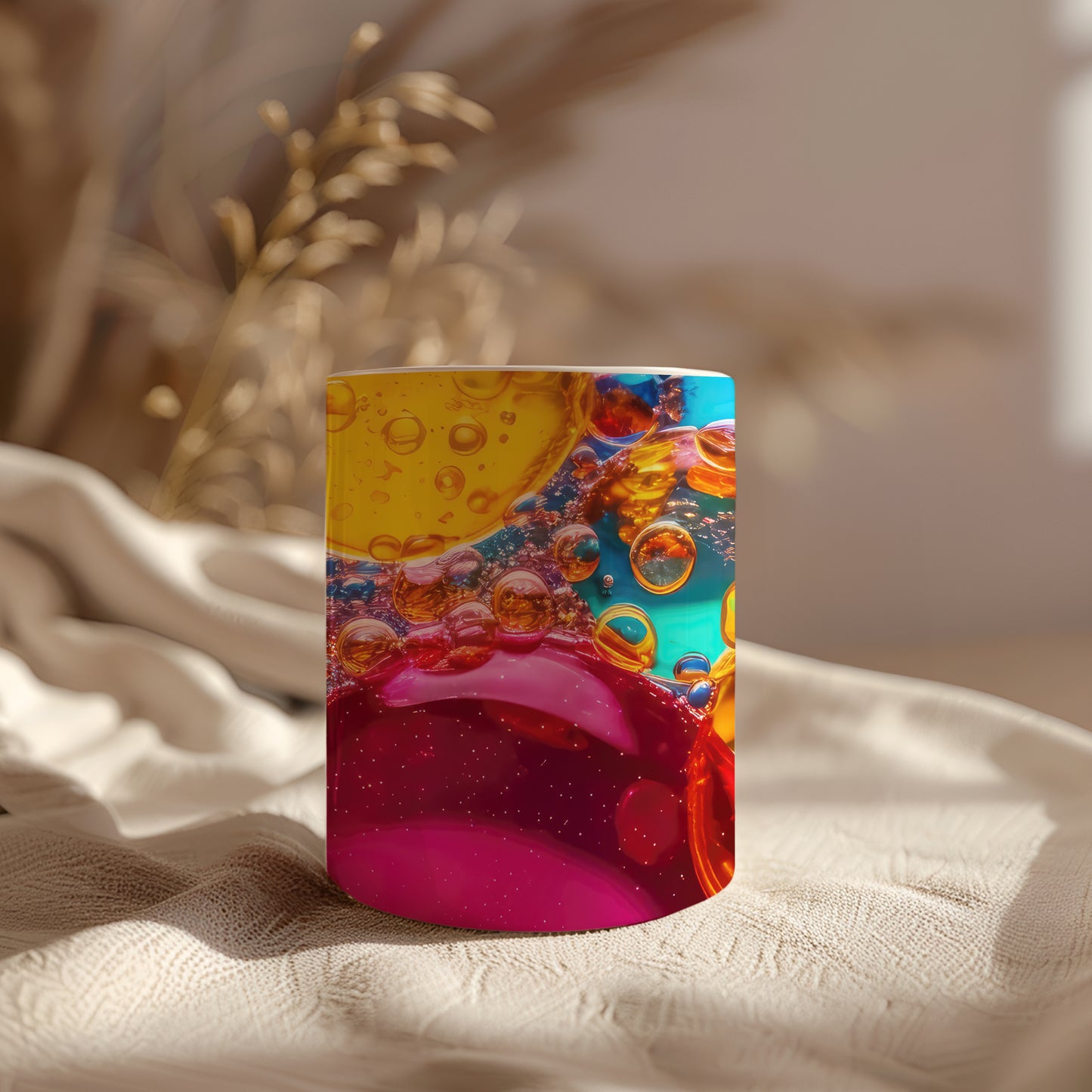 Colorful Bubbles Ceramic Mug