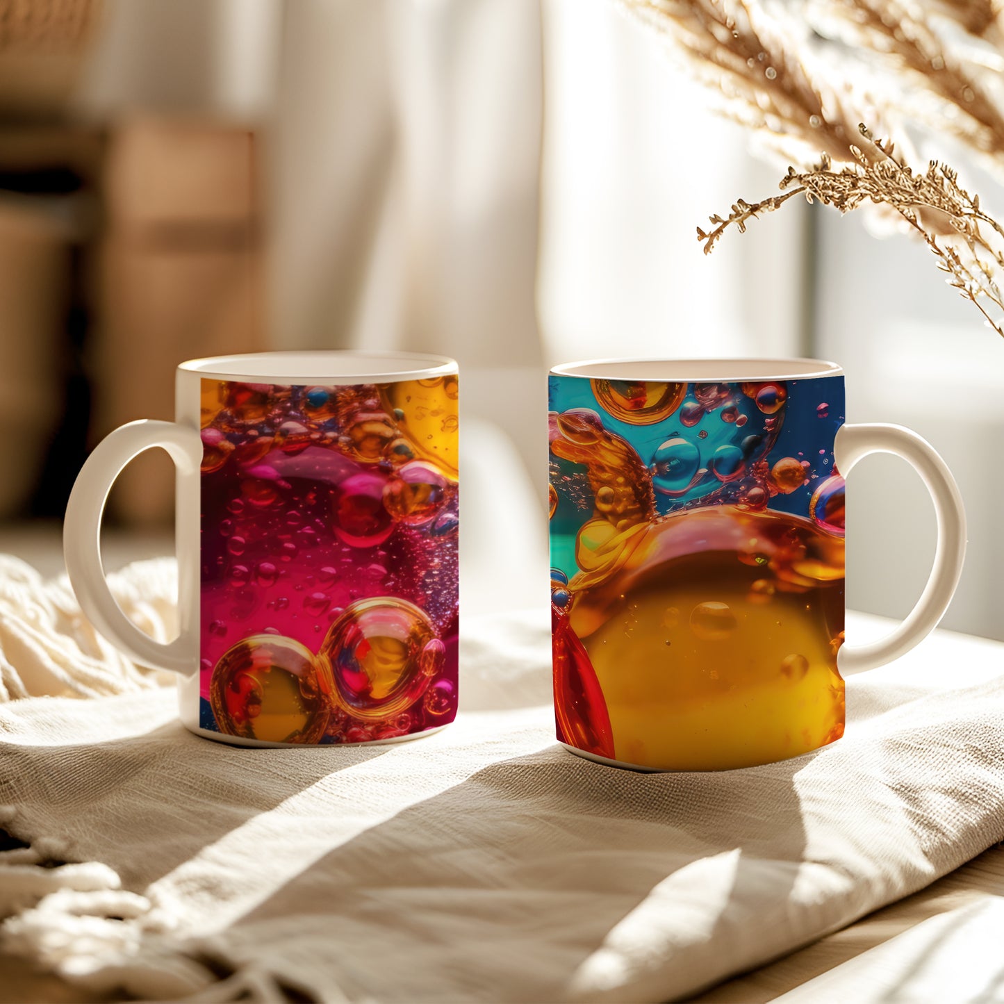 Colorful Bubbles Ceramic Mug
