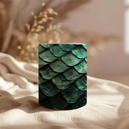 3D Dragon Scales Ceramic Mug