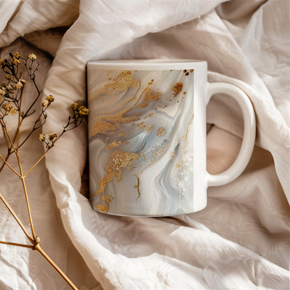 White Marble Effect Mug