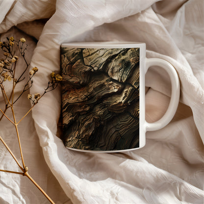 Wood Effect Ceramic Mug