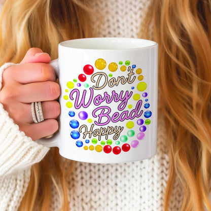 Beader 11 oz ceramic coffee mug for jewelry makers and beading enthusiasts