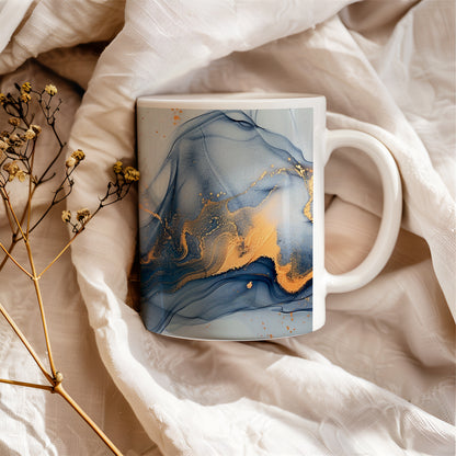 Blue Smoke Ceramic Mug