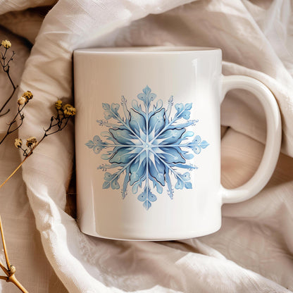 Christmas Bear Mug, Ceramic 11 Oz Tea Cup, Christmas Eve Box Idea, HotChocolate Mug, Gift for Kids, Winter Mug with Polar Bear