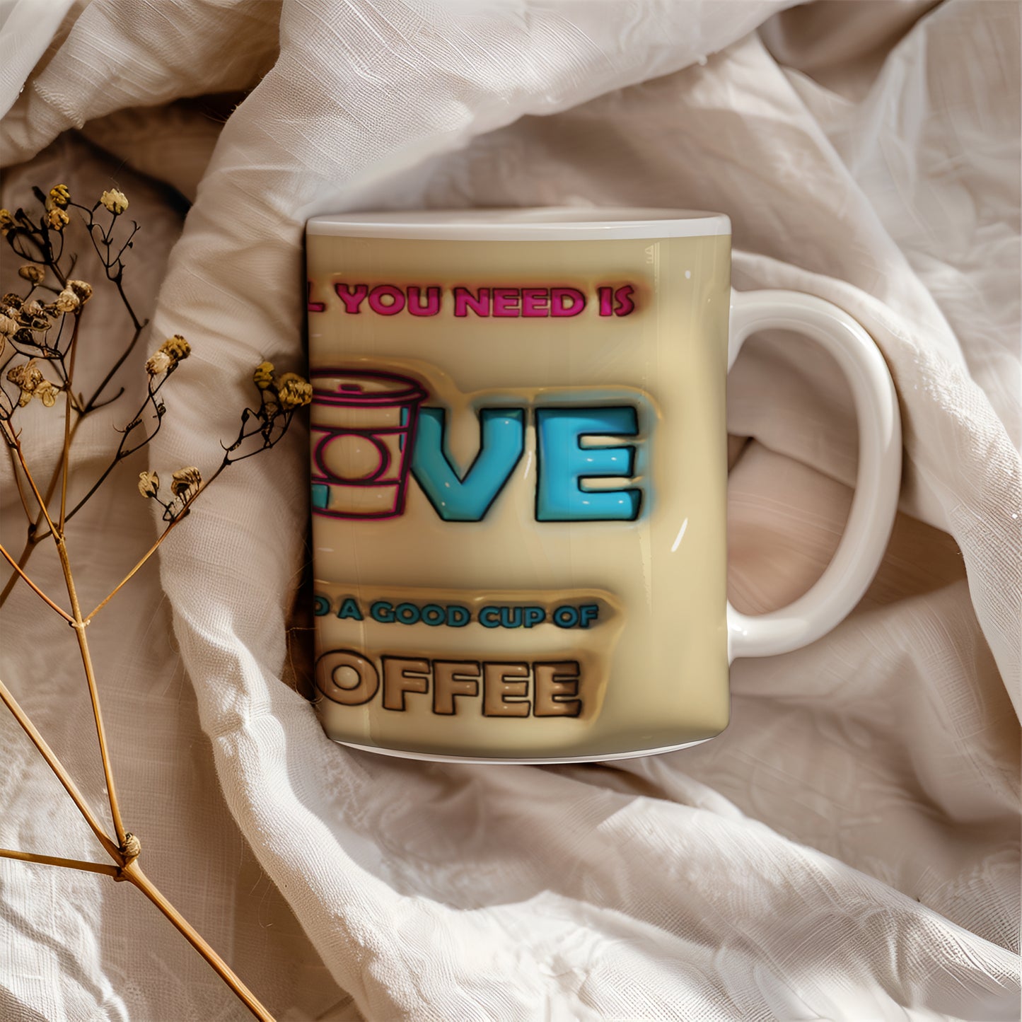 Juokingas kavos mėgėjo puodelis