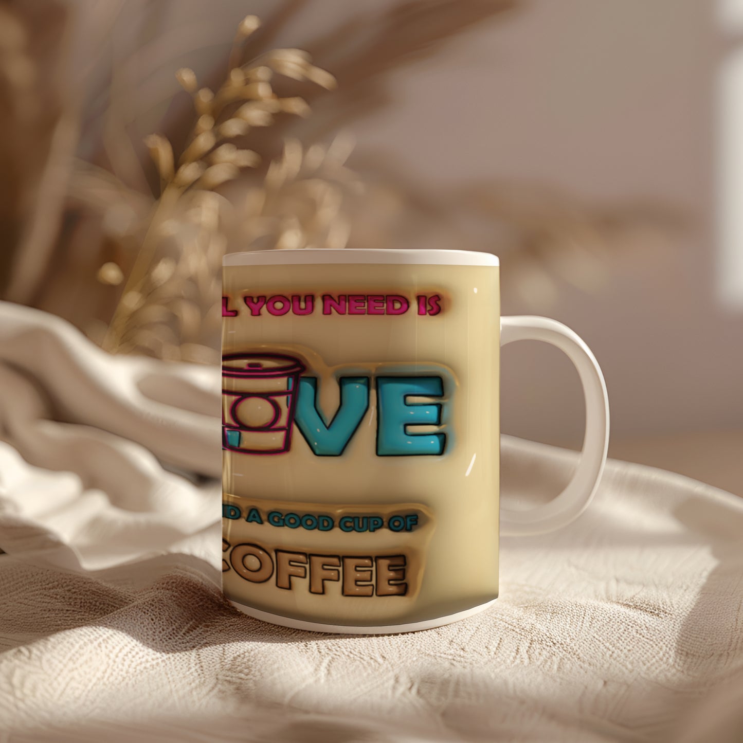 Juokingas kavos mėgėjo puodelis