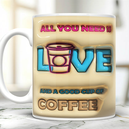 Juokingas kavos mėgėjo puodelis