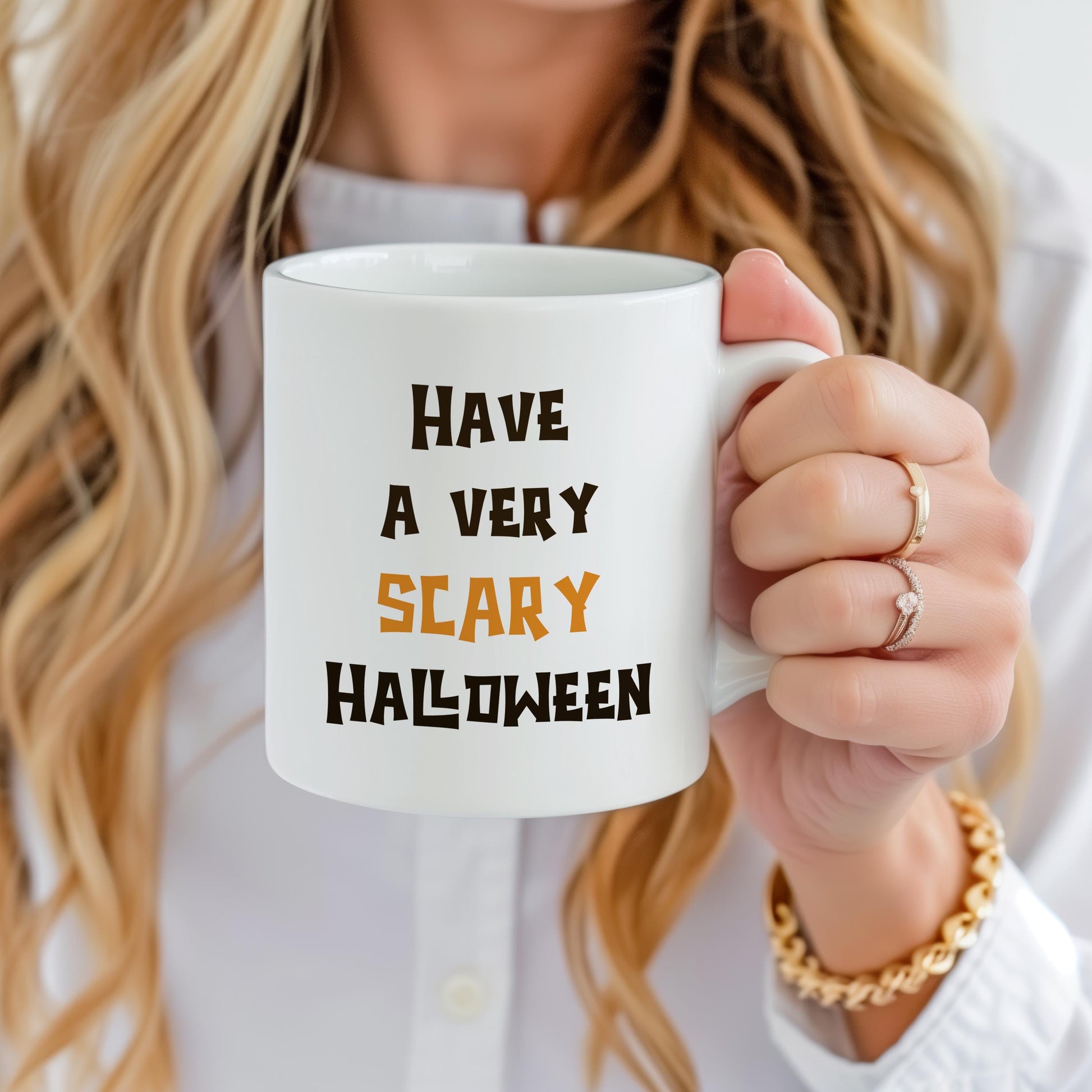 Scary Pumpkin Mug, Halloween Ceramic Tea Cup With Wishes, Angry Halloween Mug, Autumn Coffee Mug, Fall Holiday Gift, Spooky Season Mug