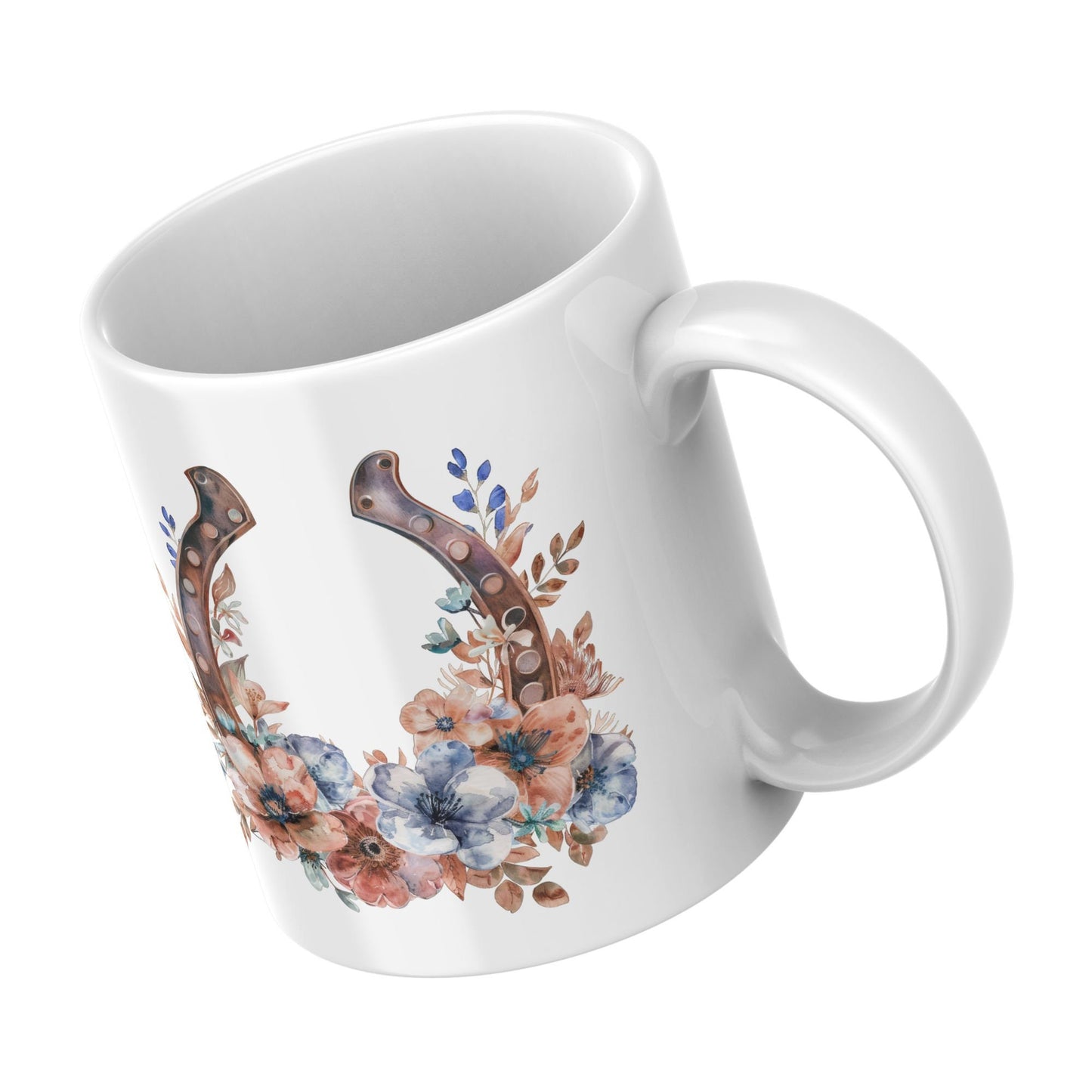 Horse portrait 11 oz ceramic coffee mug with equestrian design