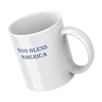 Patriotic Coffee Mug, 4th July Butterfly Mug With American Flag, USA Independence Day Ceramic Mug, 11 Oz Mug, Patriotic Gifts