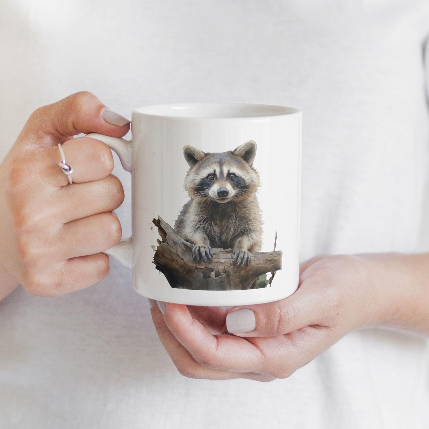 Raccoon Mug, Ceramic 11 Oz Mug, Gifts For Raccoon Lovers, Funny Raccoon Themed Gift, Raccoon Presents, Raccoon Stuff, Coffee Lover Gift
