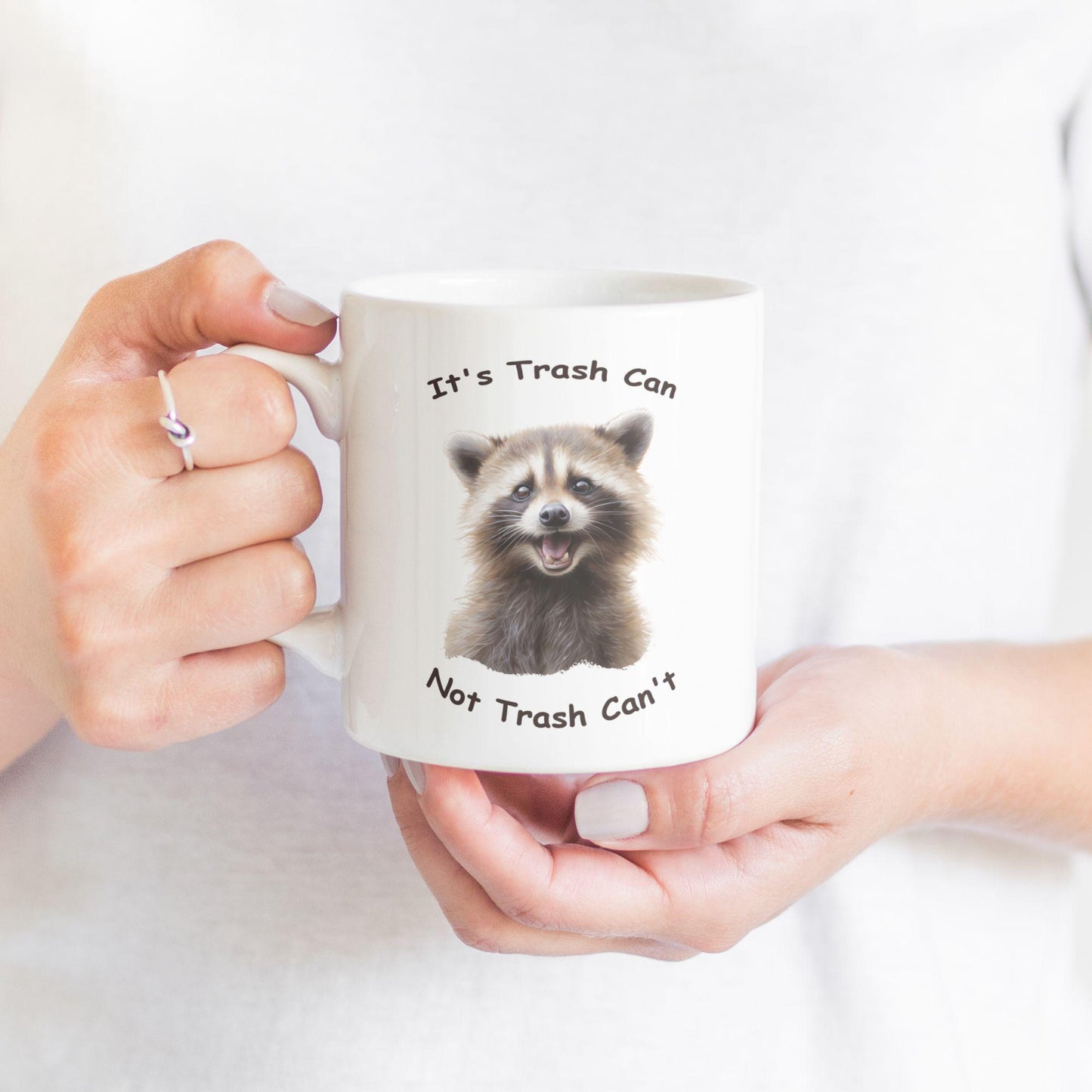Mug Raccoon With Funny Saying, Coffee Mug, Sarcastic Phrase, Tea Cup With Humor Text, Funny Gifts for Animal Lovers, Raccoon Lovers gift