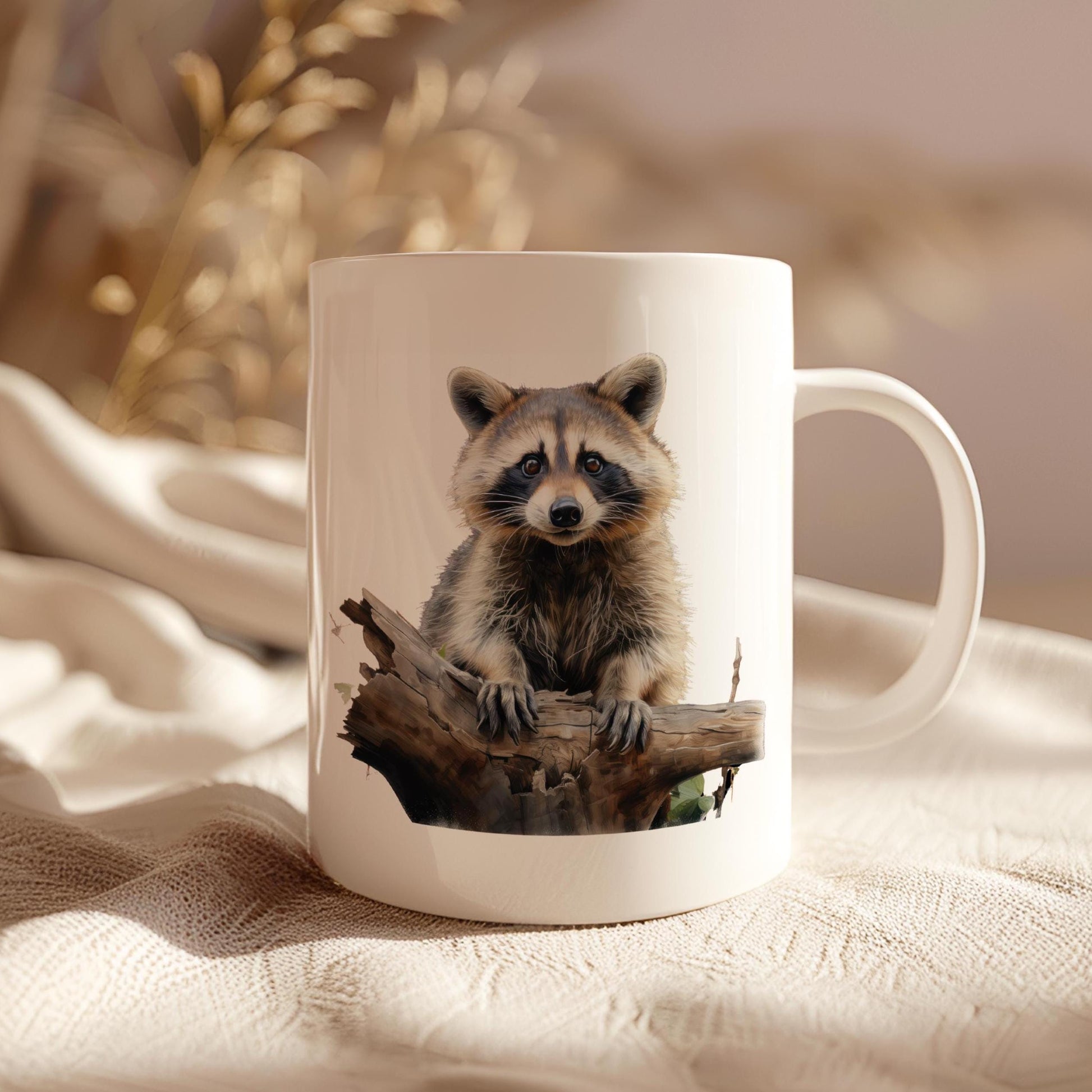 Raccoon Mug, Ceramic 11 Oz Mug, Gifts For Raccoon Lovers, Funny Raccoon Themed Gift, Raccoon Presents, Raccoon Stuff, Coffee Lover Gift