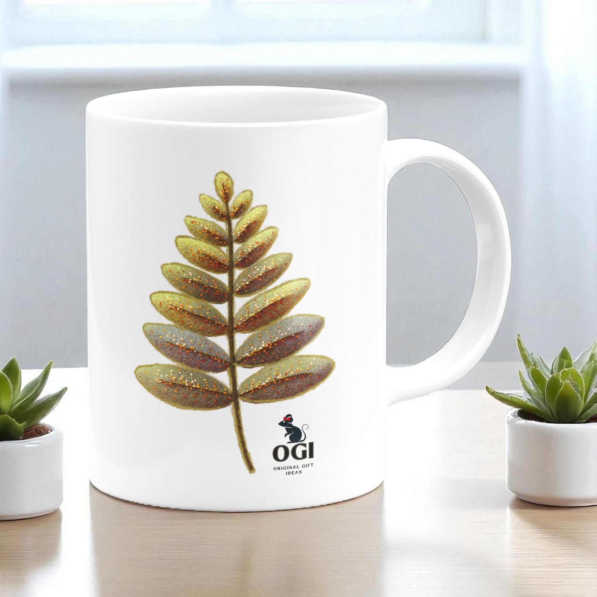 Mug with Wool Felt Hedgehog Image, Handmade Ceramic Coffee Cup with Fluffy Forest Animal, Cozy Nature Gift for Animal Lovers, Cute Drinkware