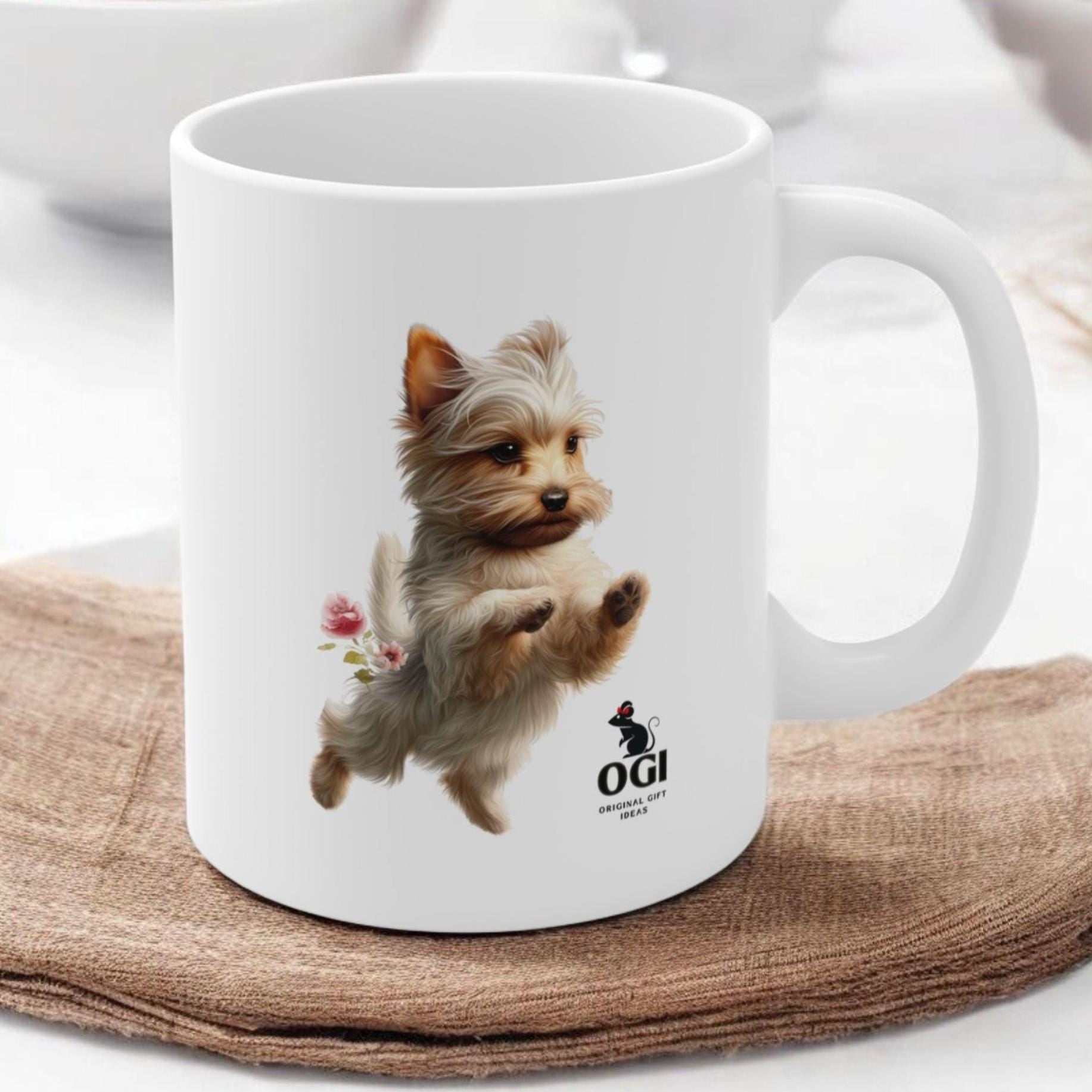 Yorkshire Terrier Mug – Cute Ceramic Coffee Cup for Yorkie Owners, Dog Lover Gift, Yorkshire Terrier Dog Present