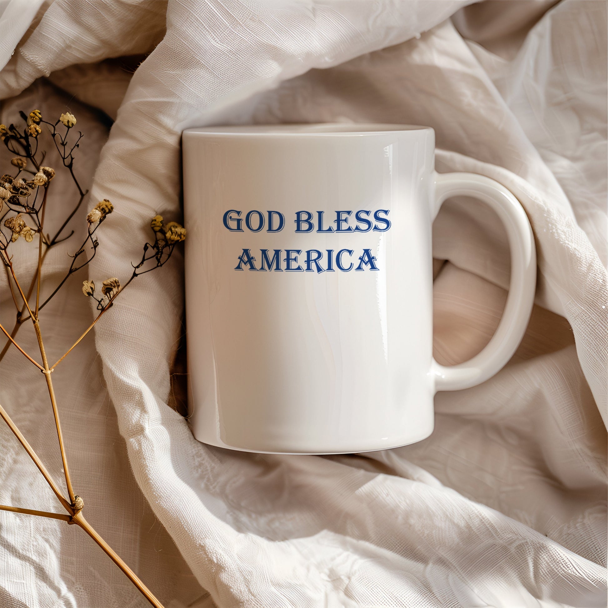Patriotic Coffee Mug, 4th July Butterfly Mug With American Flag, USA Independence Day Ceramic Mug, 11 Oz Mug, Patriotic Gifts