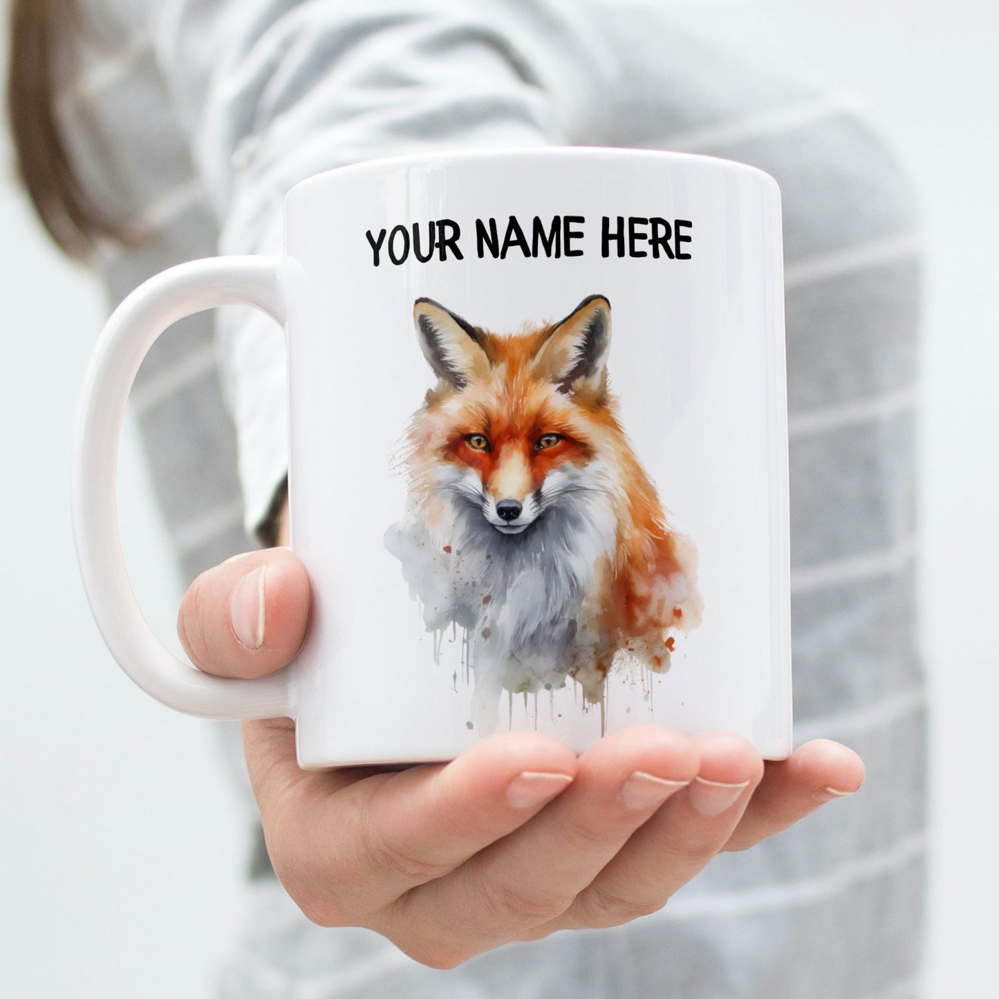 Personalized Fox Ceramic Mug