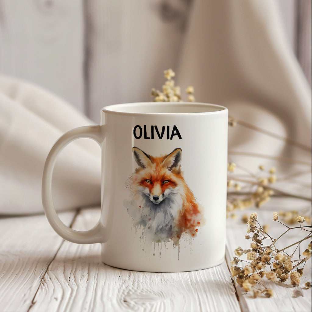Personalized Fox Ceramic Mug