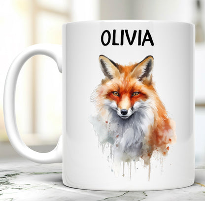Personalized Fox Ceramic Mug