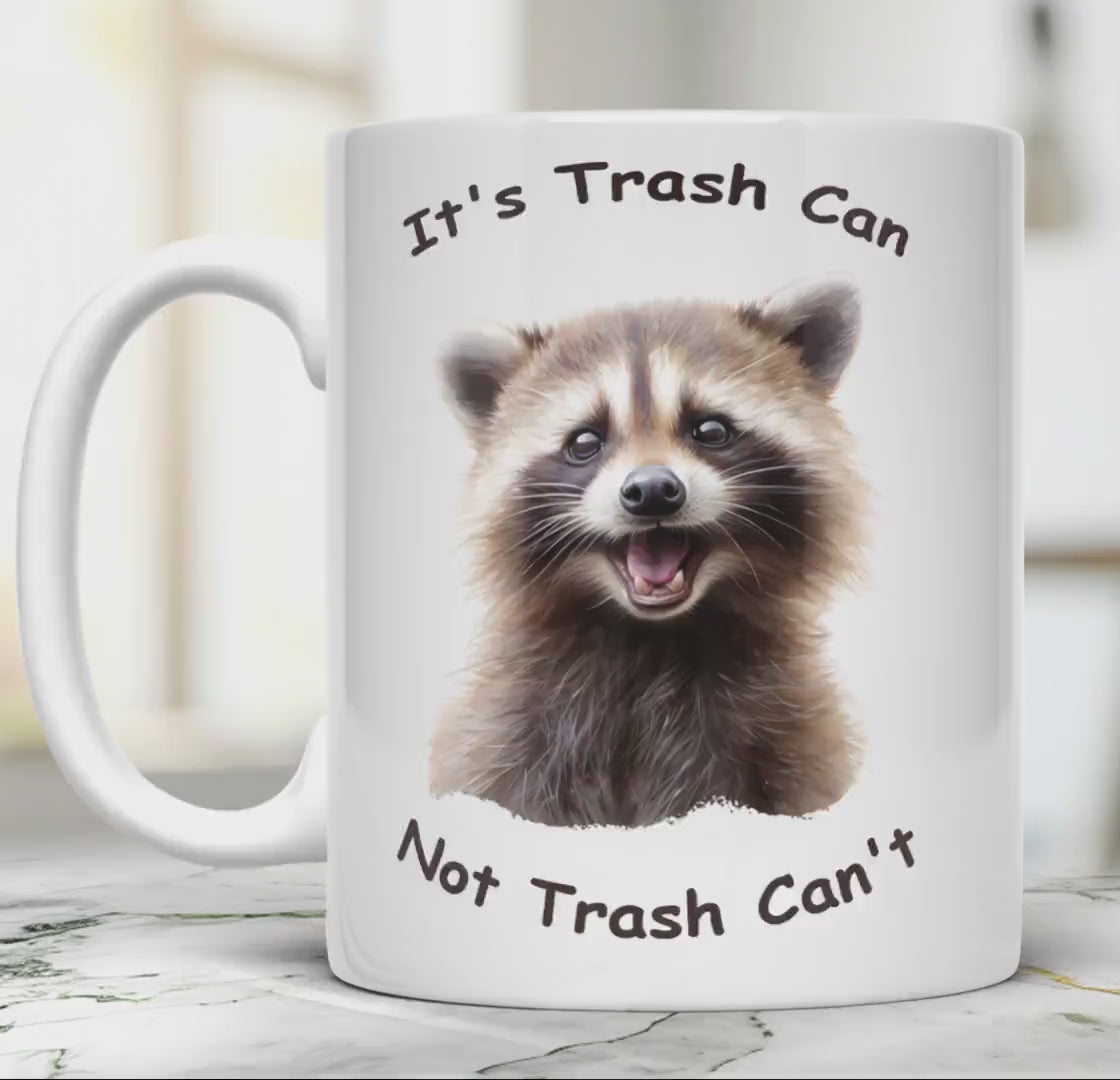 Funny Raccoon Coffee Mug: Sarcastic Animal Lover Gift
