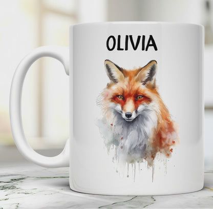 Personalized Fox Ceramic Mug