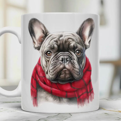 French Bulldog Mug: Ceramic Pet Portrait Drinkware, Dog Lover Gift