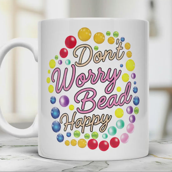 Beader 11 oz ceramic coffee mug for jewelry makers and beading enthusiasts