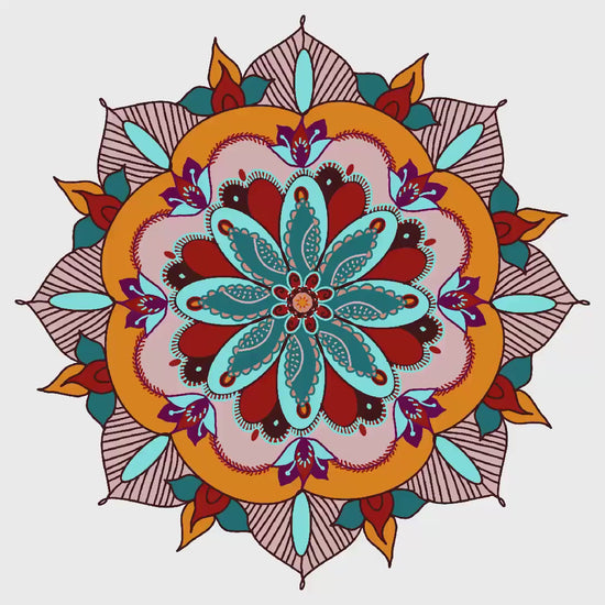 Mandala Yoga Mug: Joyful Ceramic Tea Cup (11 Oz)