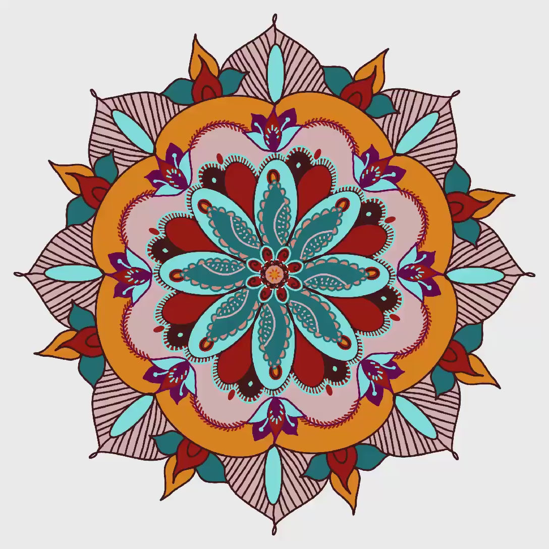 Mandala Yoga Mug: Joyful Ceramic Tea Cup (11 Oz)