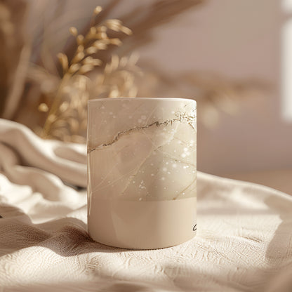 Personalized Marble Effect Coffee Mug